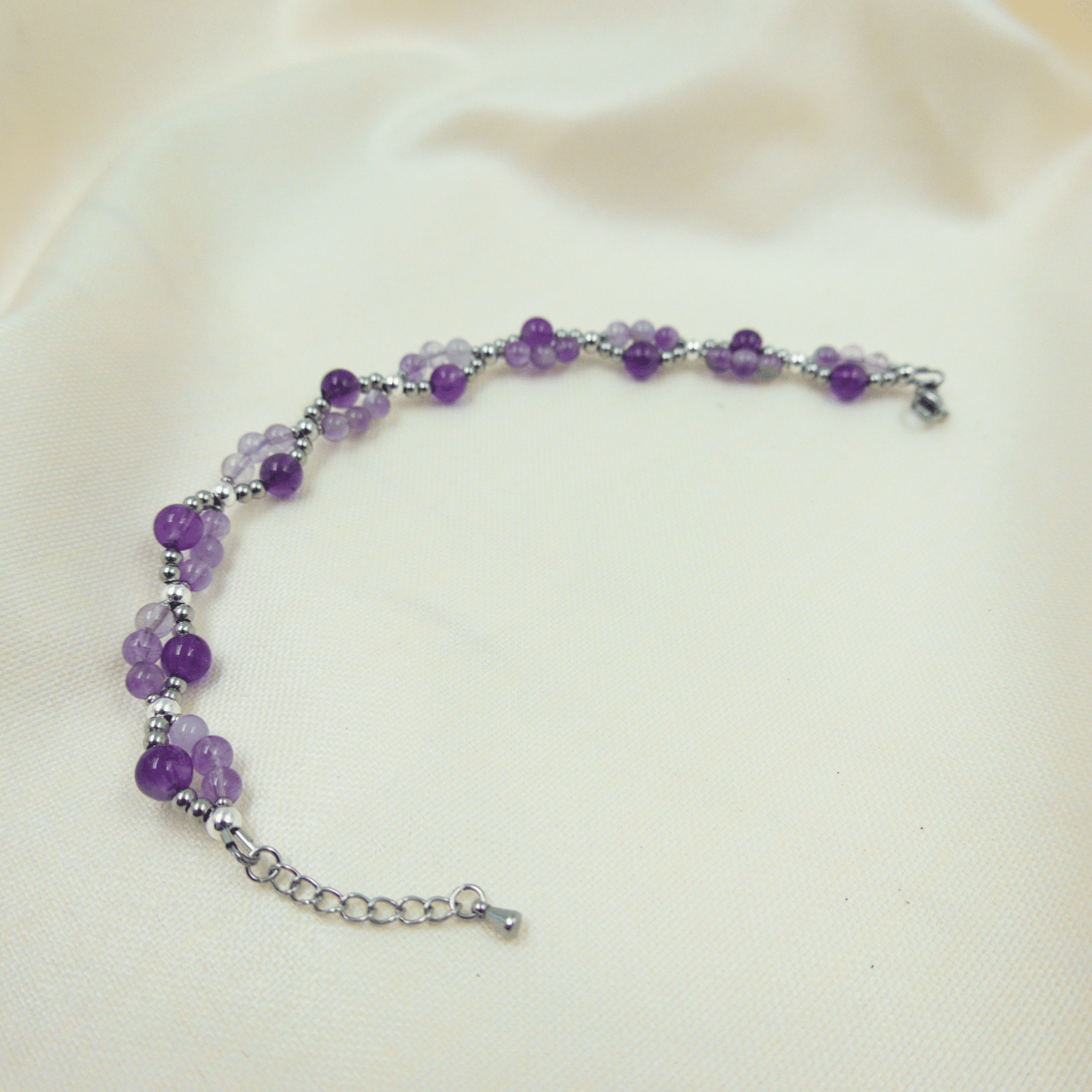 Amethyst Bracelet - Crystal Bracelet for Spirituality, Stress, and Anxiety - To Eons