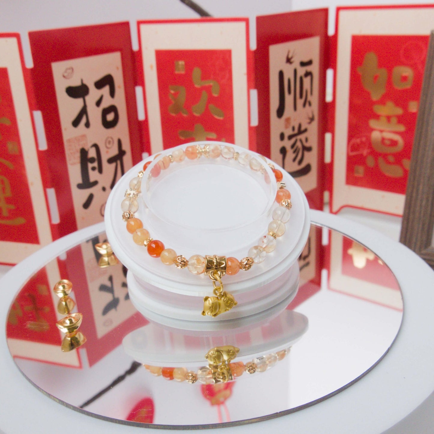 Carnelian and Citrine Bracelet - To Eons