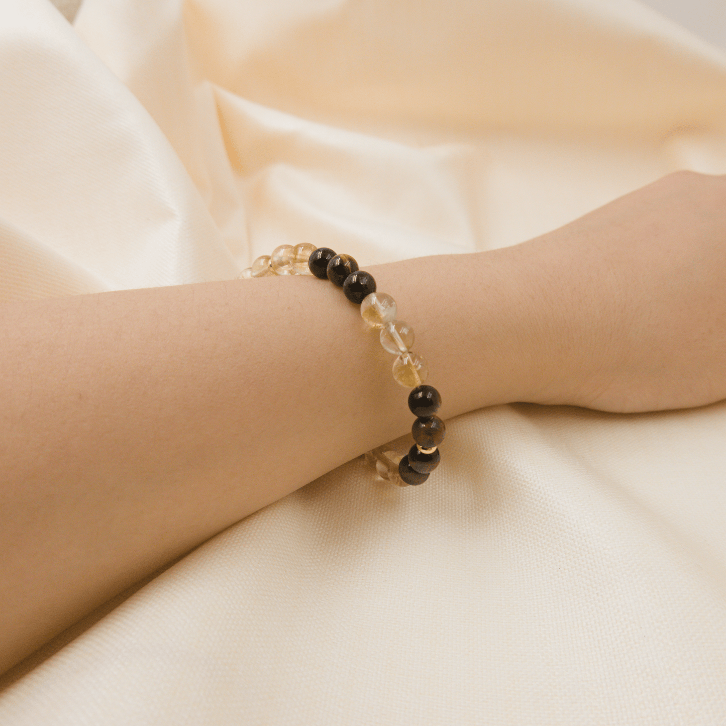 Citrine and Tiger’s Eye Bracelet – Crystal Bracelet of Confidence, Strength & Success - To Eons