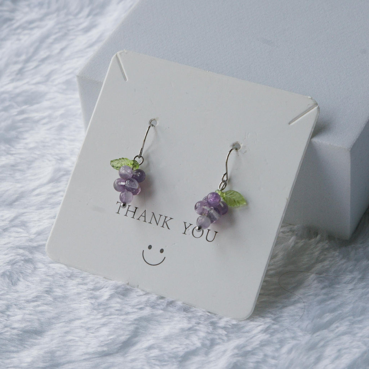 Grape Earrings – Amethyst Crystal Earrings for Calm and Intuition - To Eons