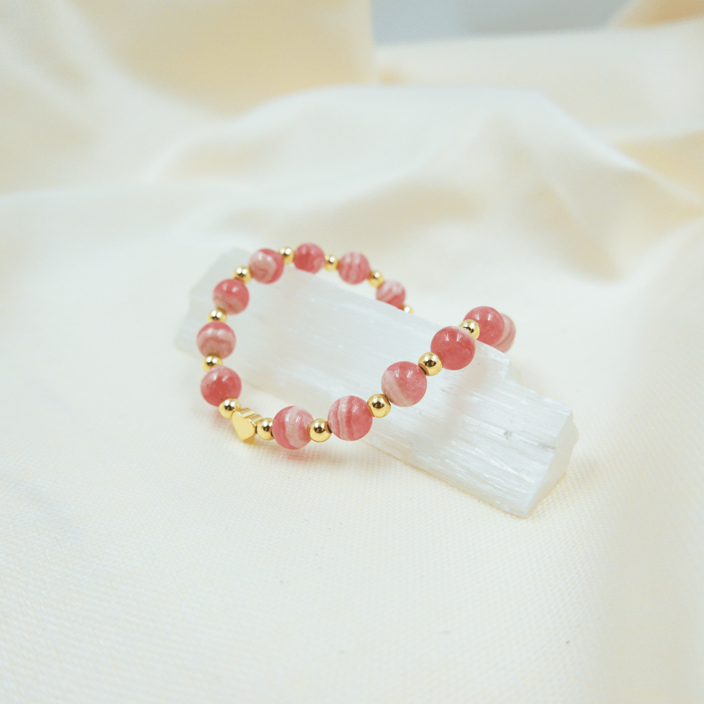Rhodochrosite Bracelet β Crystal bracelet of Love, Compassion and Emotional Healing - To Eons