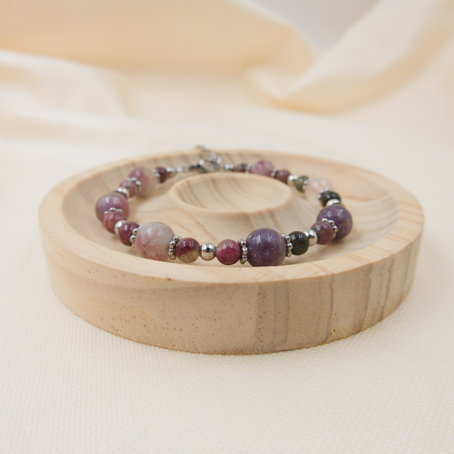 Unicorn Tourmaline Bracelet - Crystal Bracelet for Inner Strength, Clarity and Spiritual Growth