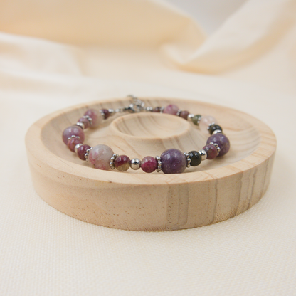 Unicorn Tourmaline Bracelet - Crystal Bracelet for Inner Strength, Clarity and Spiritual Growth