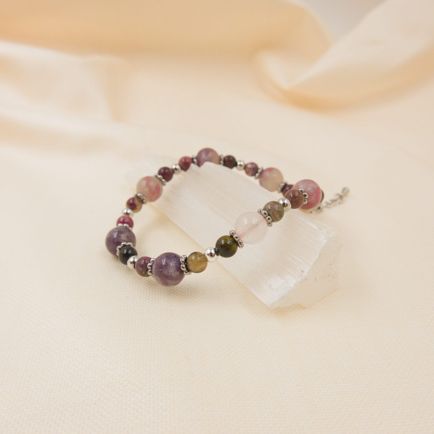 Unicorn Tourmaline Bracelet - Crystal Bracelet for Inner Strength, Clarity and Spiritual Growth