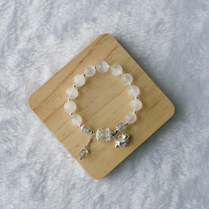 Moonlit Whiskers – Crystal Bracelet for Cleansing, Clarity and Inner Peace