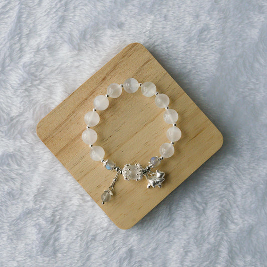 Moonlit Whiskers – Crystal Bracelet for Cleansing, Clarity and Inner Peace