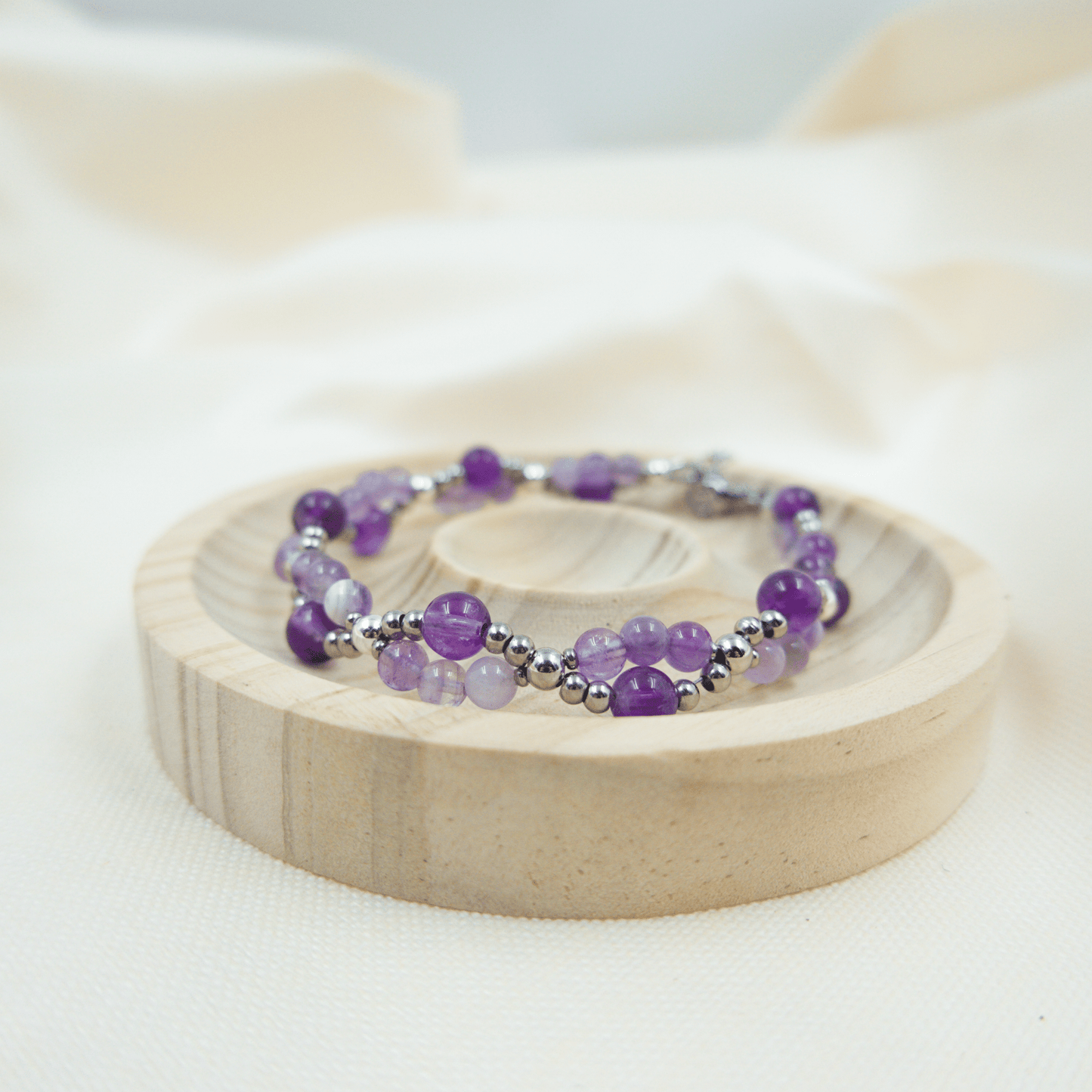 Amethyst Bracelet - Crystal Bracelet for Spirituality, Stress, and Anxiety - To Eons