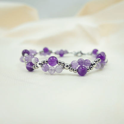 Amethyst Bracelet - Crystal Bracelet for Spirituality, Stress, and Anxiety - To Eons