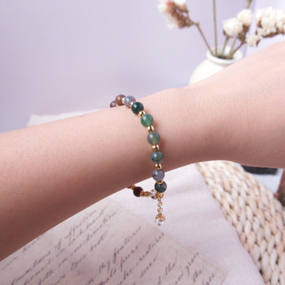 Bloodstone Bracelet - Crystal Bracelet for Grounding and Physical healing - To Eons