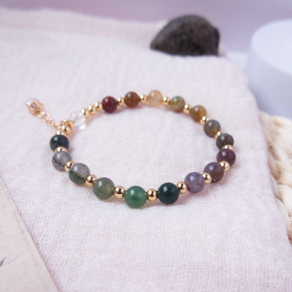 Bloodstone Bracelet - Crystal Bracelet for Grounding and Physical healing - To Eons