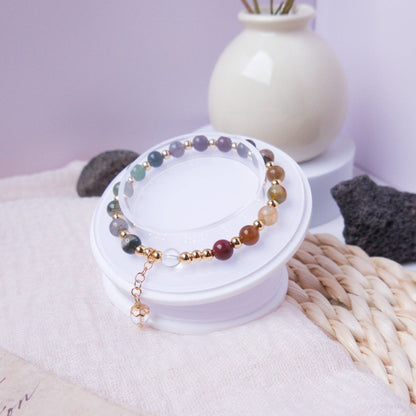 Bloodstone Bracelet - Crystal Bracelet for Grounding and Physical healing - To Eons