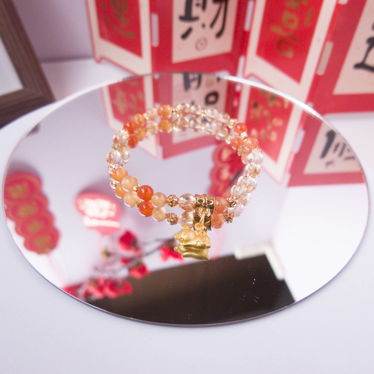 Carnelian and Citrine Bracelet - To Eons