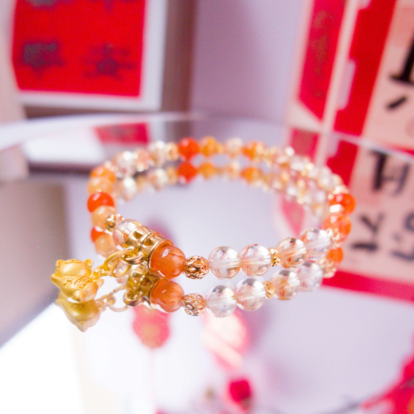 Carnelian and Citrine Bracelet - To Eons