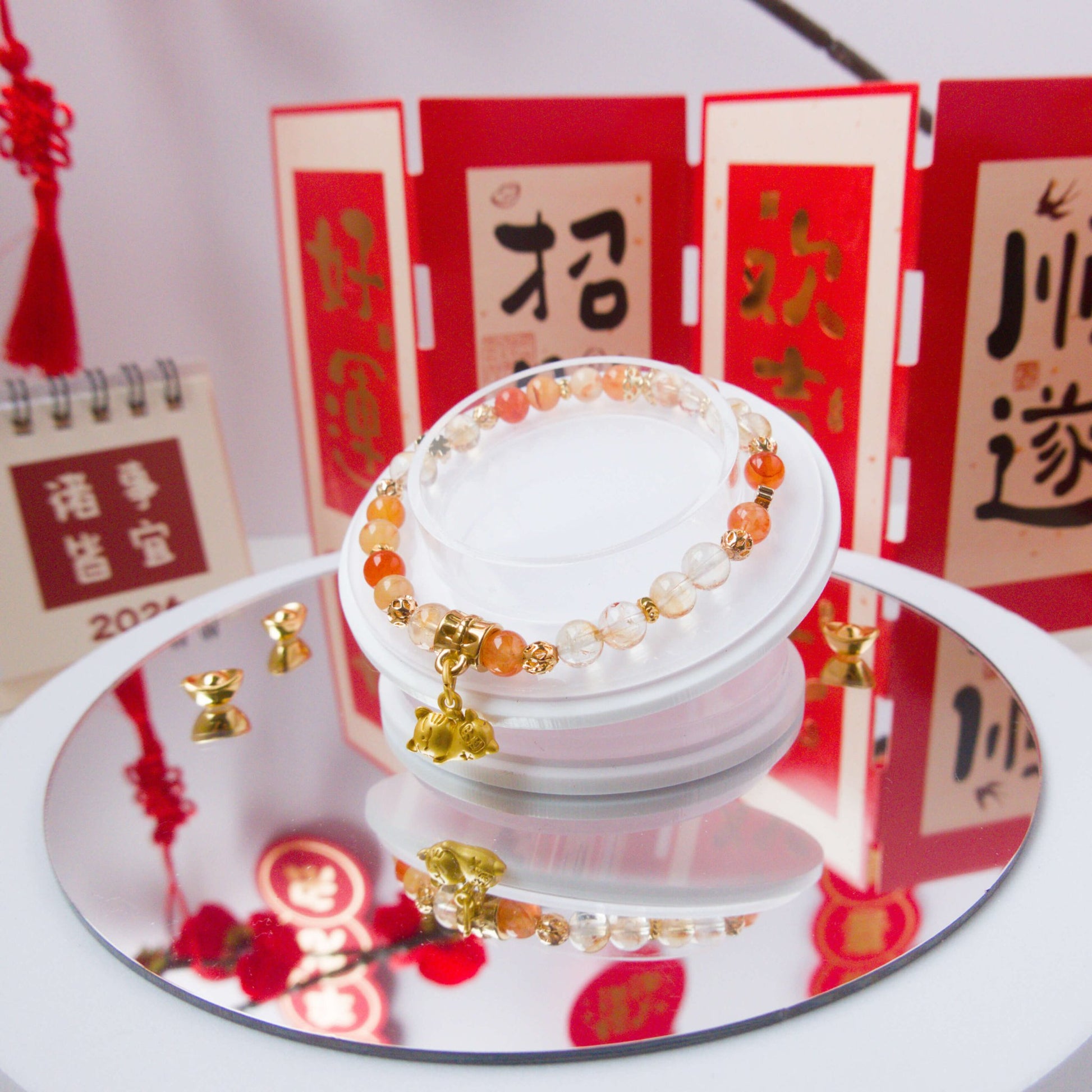 Carnelian and Citrine Bracelet - To Eons