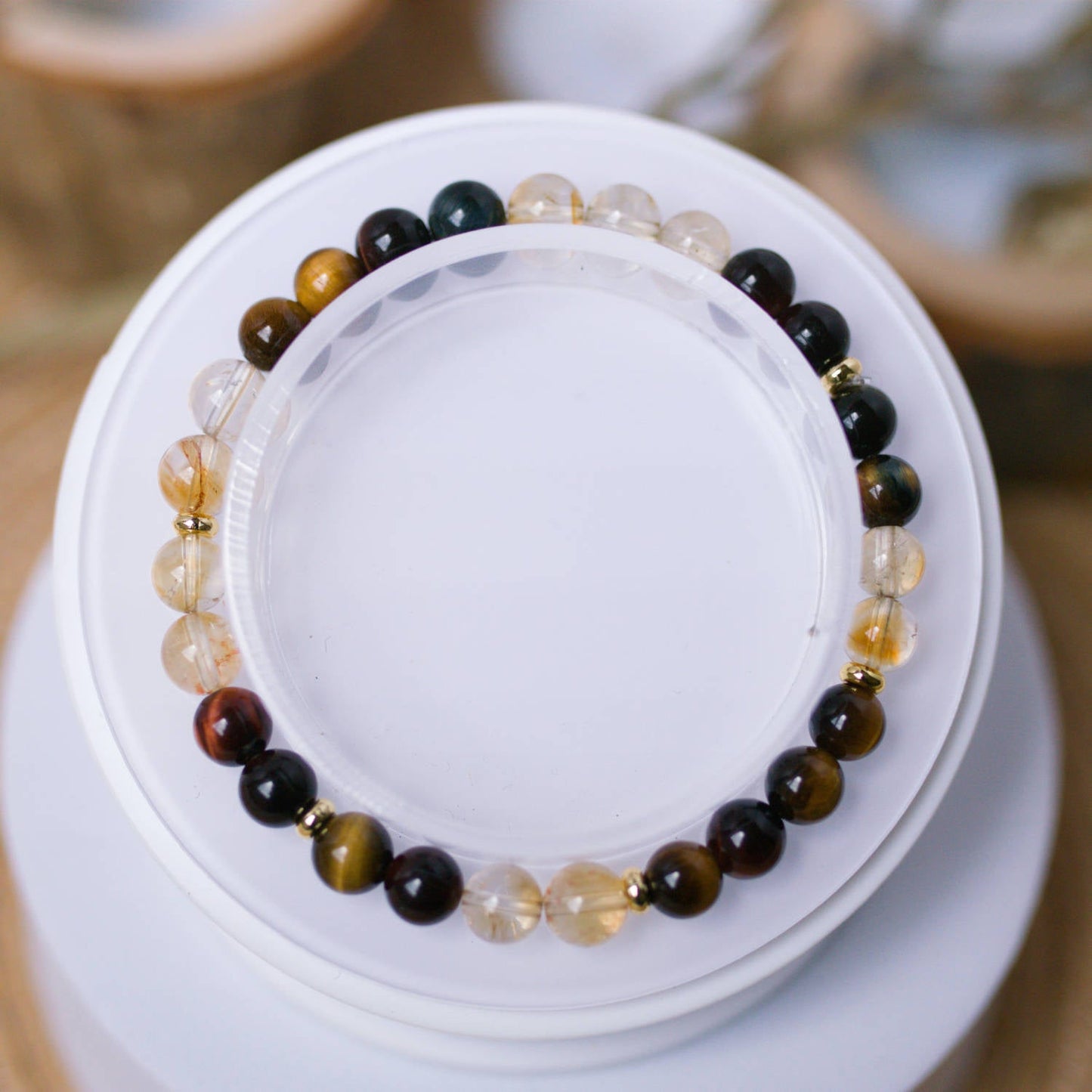 Citrine and Tiger’s Eye Bracelet – Crystal Bracelet of Confidence, Strength & Success - To Eons