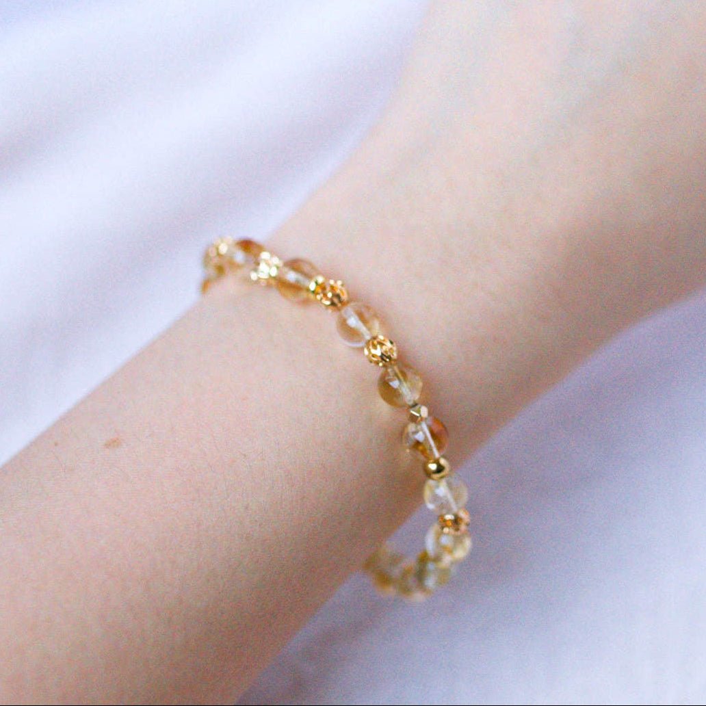 Citrine Bracelet - Crystal Bracelet of Abundance - To Eons