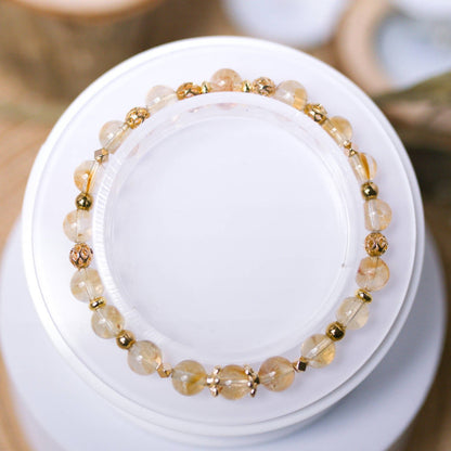 Citrine Bracelet - Crystal Bracelet of Abundance - To Eons