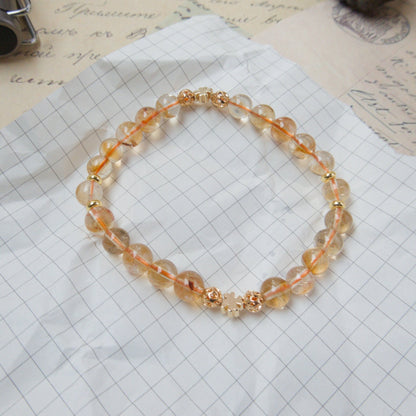 Citrine Bracelet - Crystal Bracelet of Abundance - To Eons
