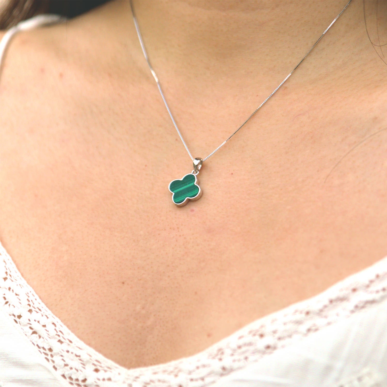 Clover Malachite Necklace - To Eons