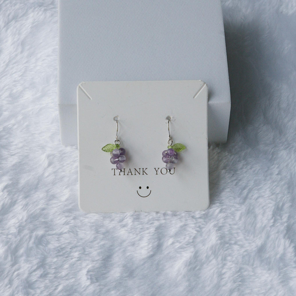 Grape Earrings – Amethyst Crystal Earrings for Calm and Intuition - To Eons