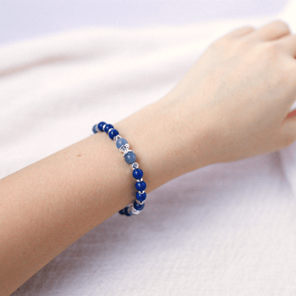 Lapis Lazuli and Blue Aventurine Bracelet - Crystal Bracelet for Spiritual Growth - To Eons