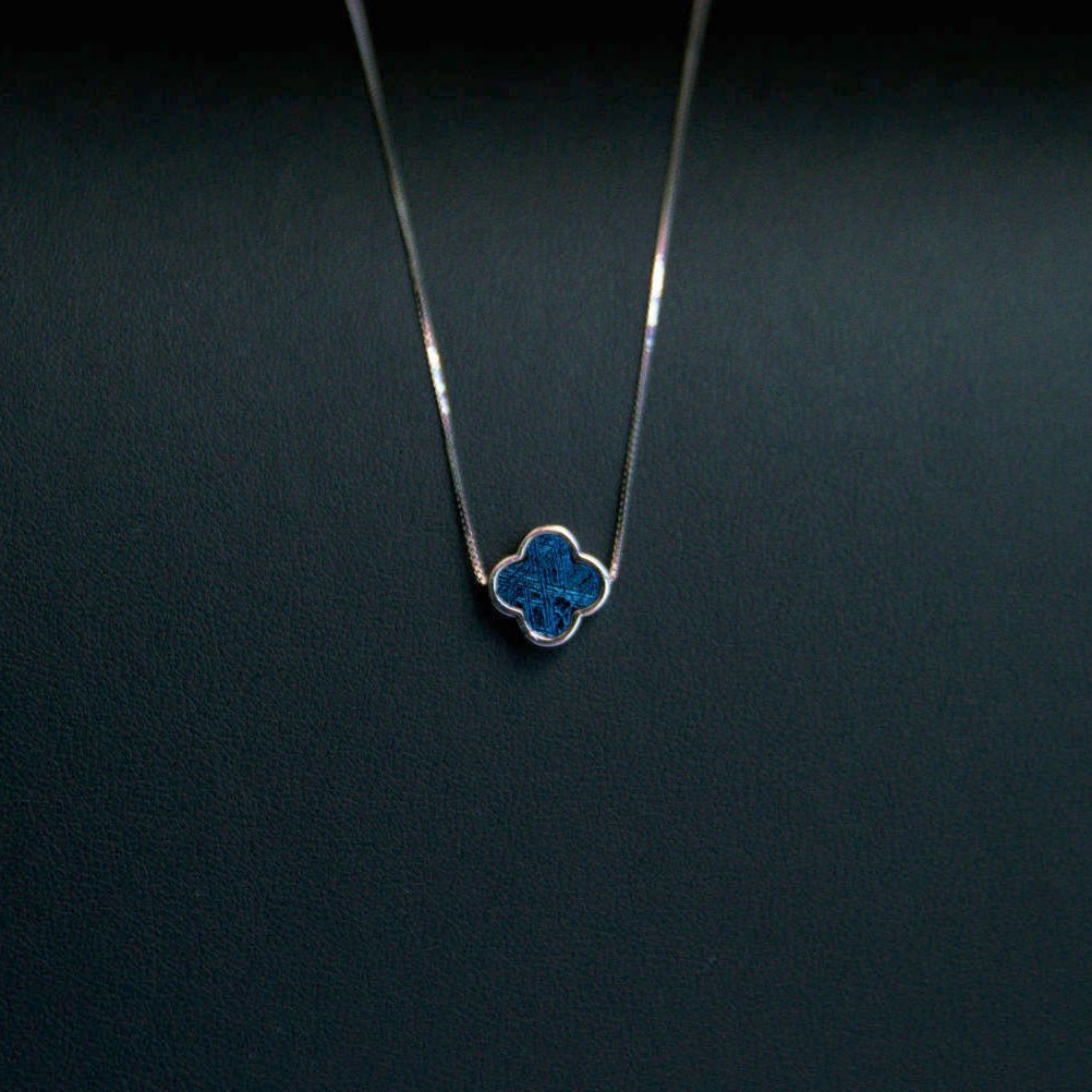 Muonionalusta Meteorite Clover Pendant - To Eons