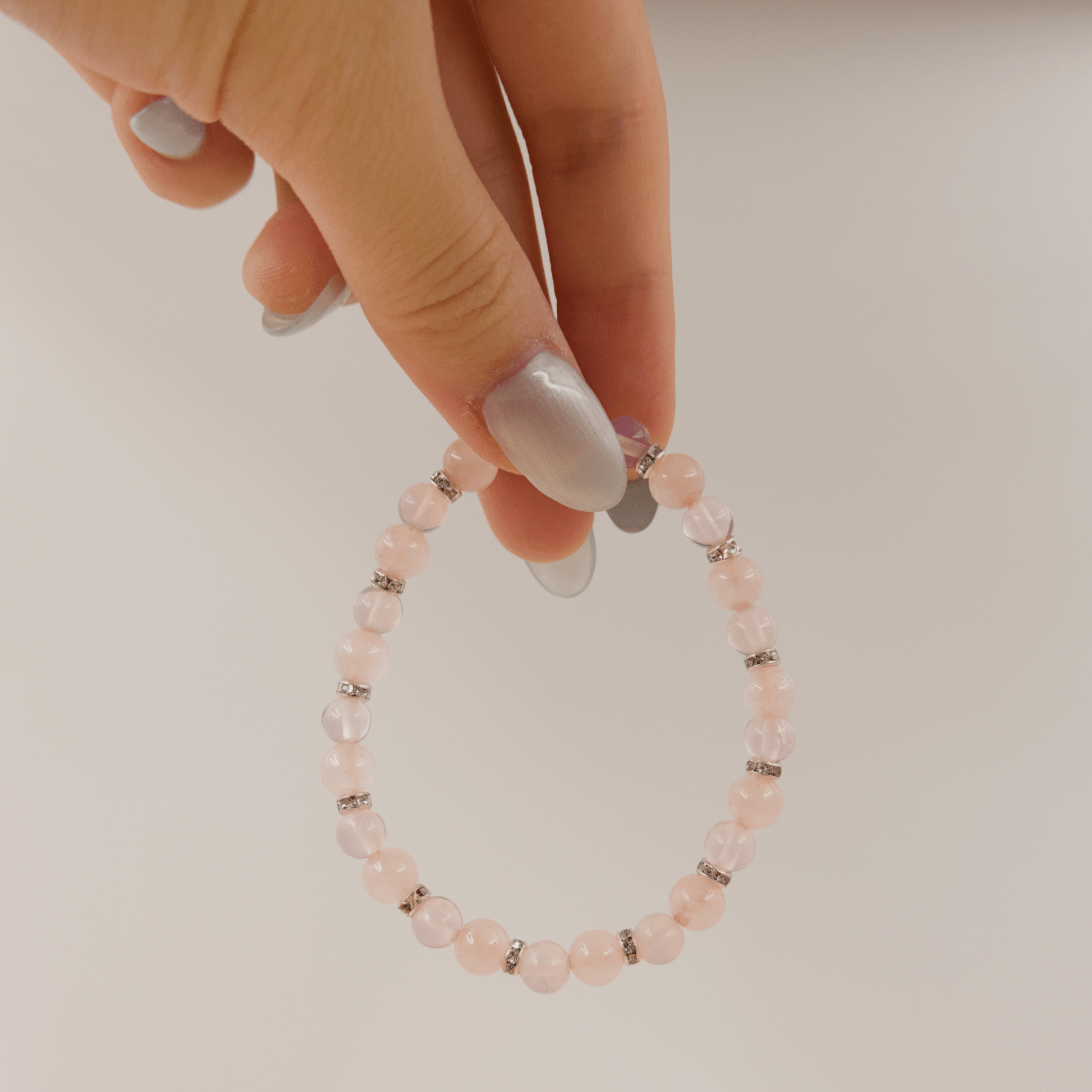 Opal and Rose Quartz Bracelet - Crystal Bracelet for emotional healing, love, and inner peace - To Eons