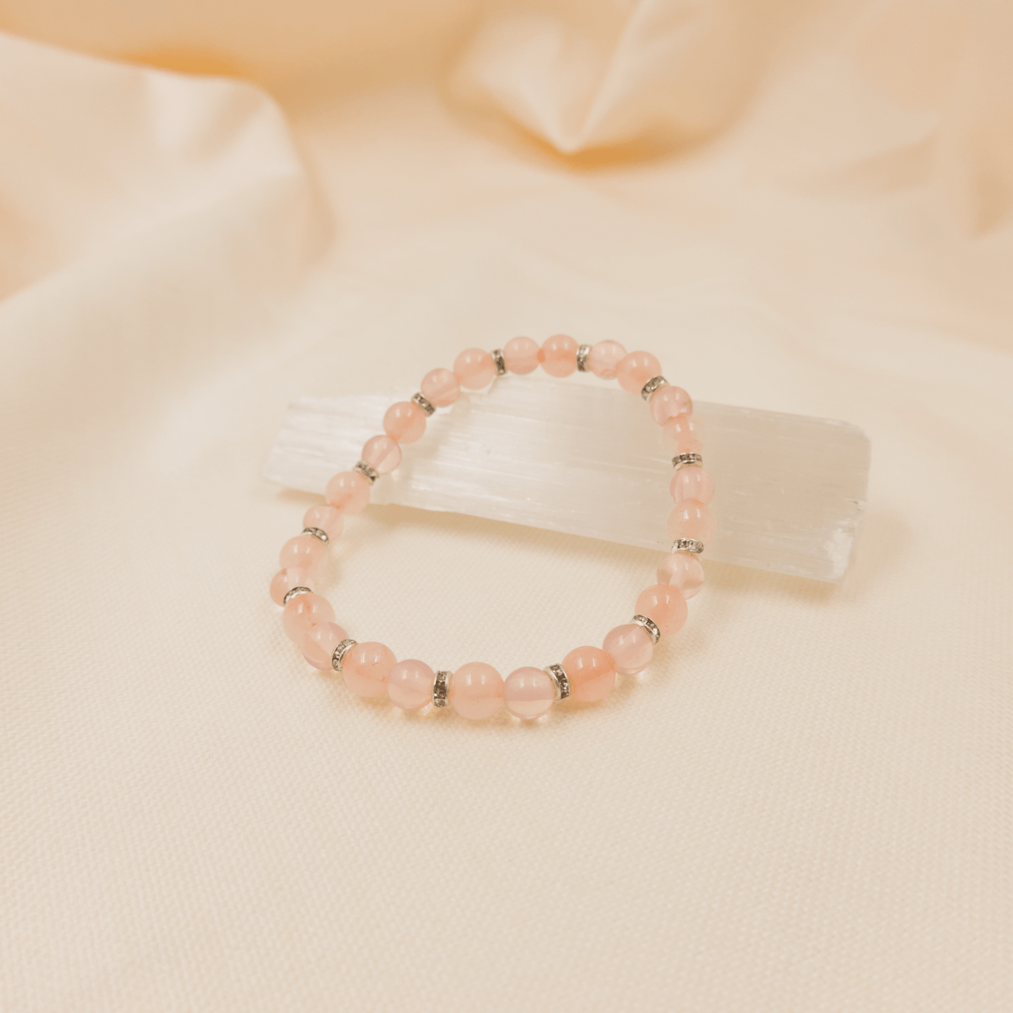 Opal and Rose Quartz Bracelet - Crystal Bracelet for emotional healing, love, and inner peace - To Eons