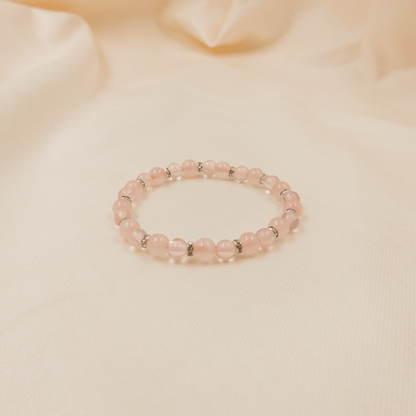 Opal and Rose Quartz Bracelet - Crystal Bracelet for emotional healing, love, and inner peace - To Eons