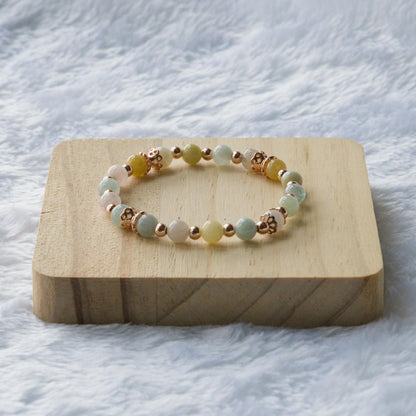 Peach Bellini – Morganite Crystal Bracelet for Love, Compassion and Emotional Healing - To Eons