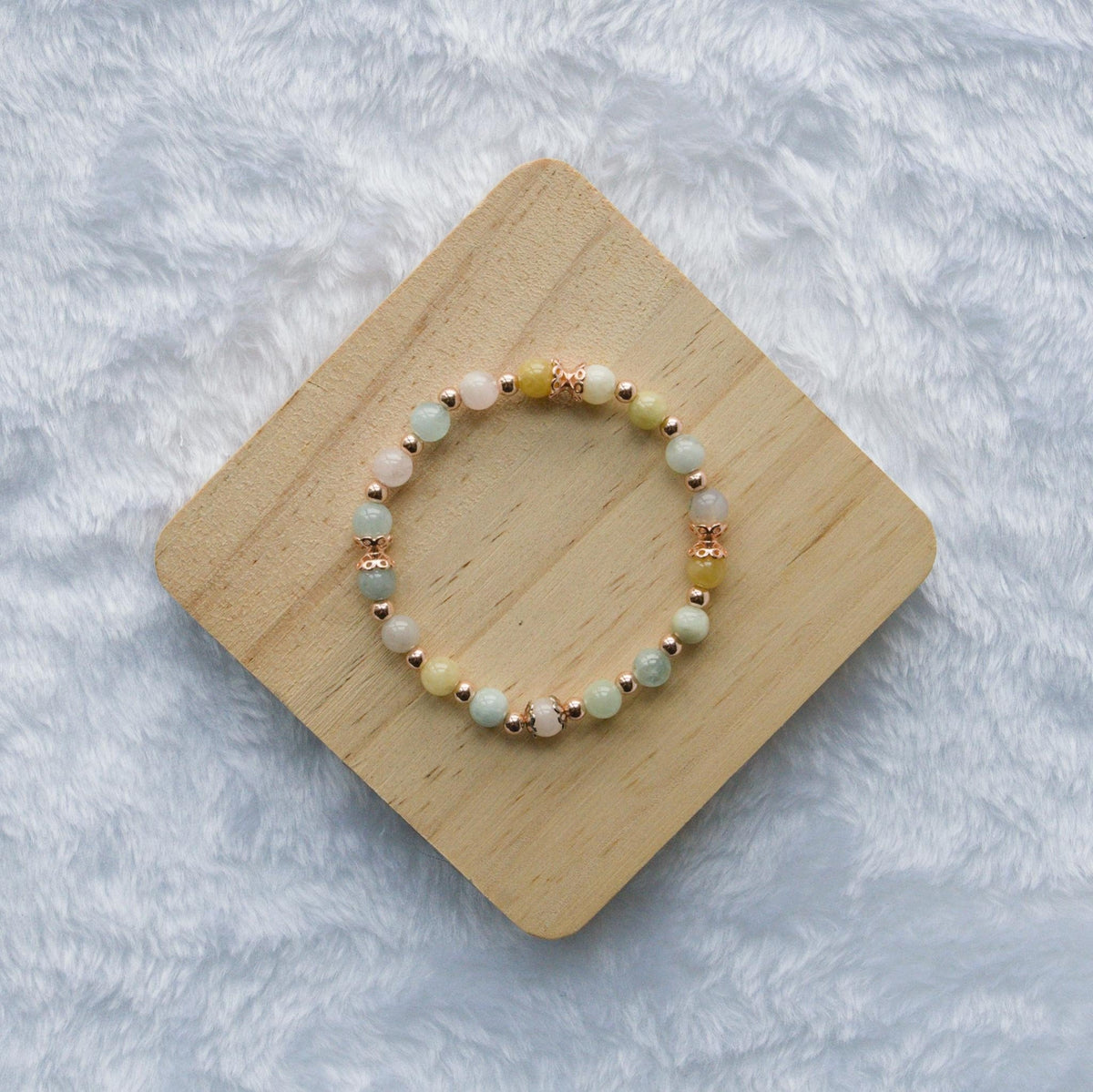 Peach Bellini – Morganite Crystal Bracelet for Love, Compassion and Emotional Healing - To Eons
