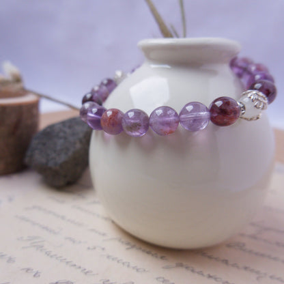 Phantom Amethyst Bracelet - Crystal Bracelet of Growth, Intuition & Transformation - To Eons