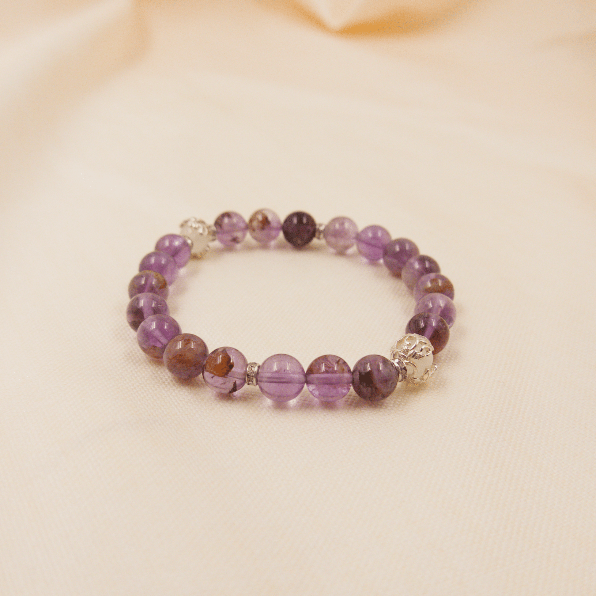 Phantom Amethyst Bracelet - Crystal Bracelet of Growth, Intuition & Transformation - To Eons