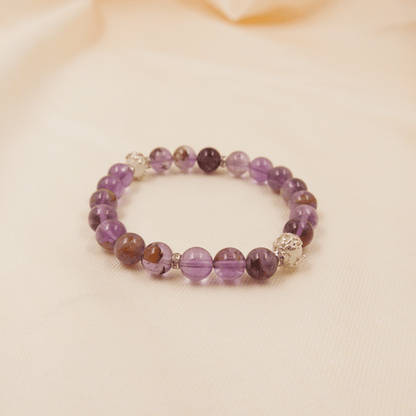Phantom Amethyst Bracelet - Crystal Bracelet of Growth, Intuition & Transformation - To Eons