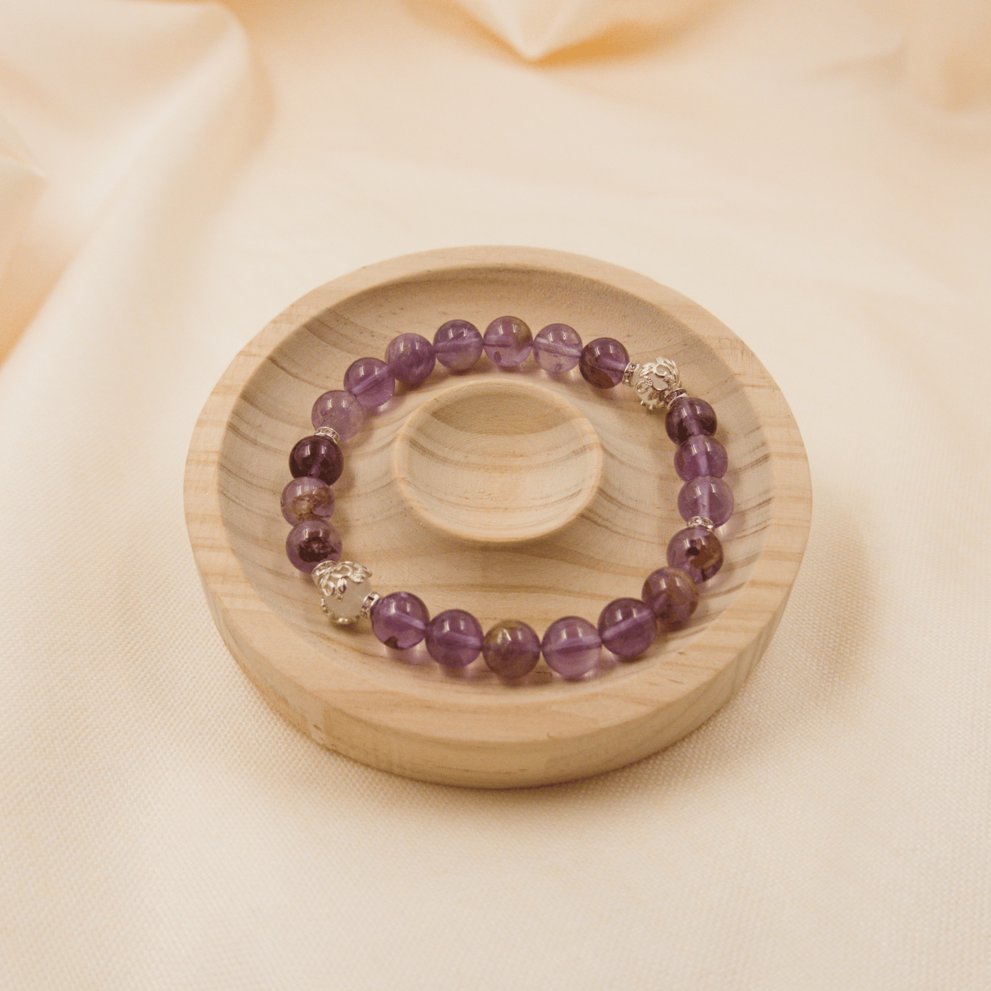 Phantom Amethyst Bracelet - Crystal Bracelet of Growth, Intuition & Transformation - To Eons
