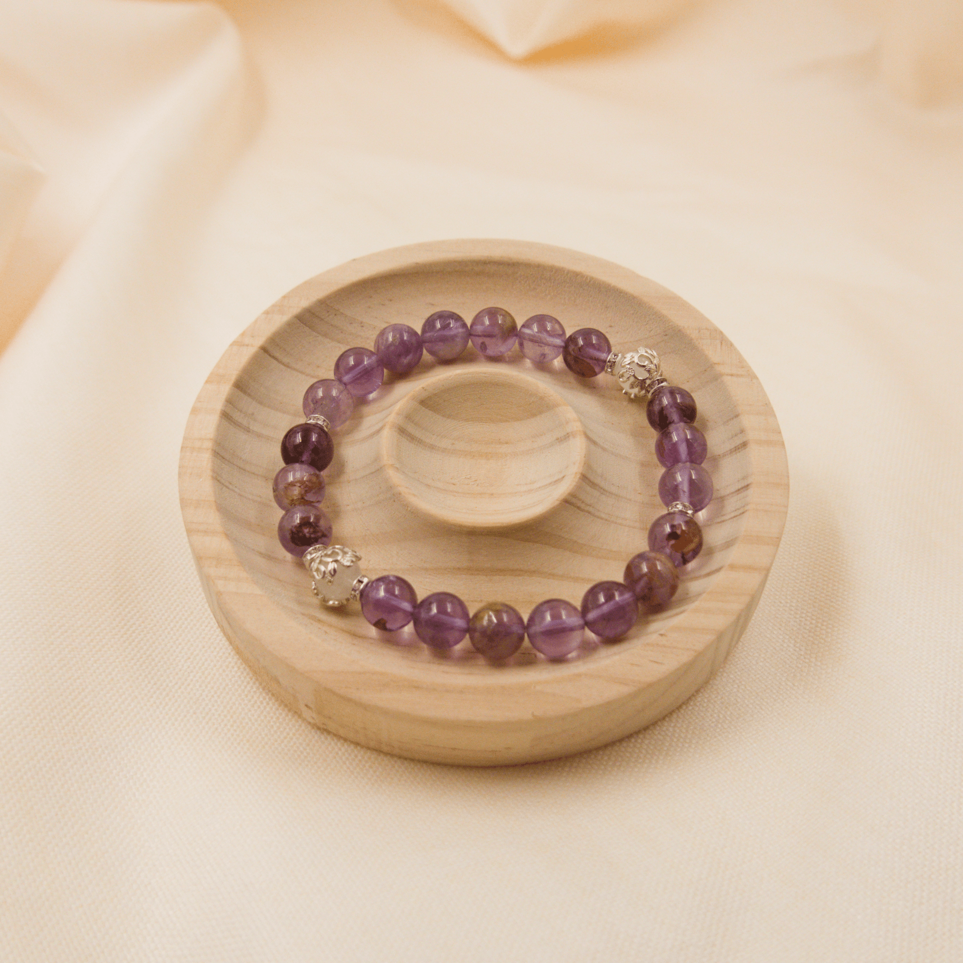 Phantom Amethyst Bracelet - Crystal Bracelet of Growth, Intuition & Transformation - To Eons