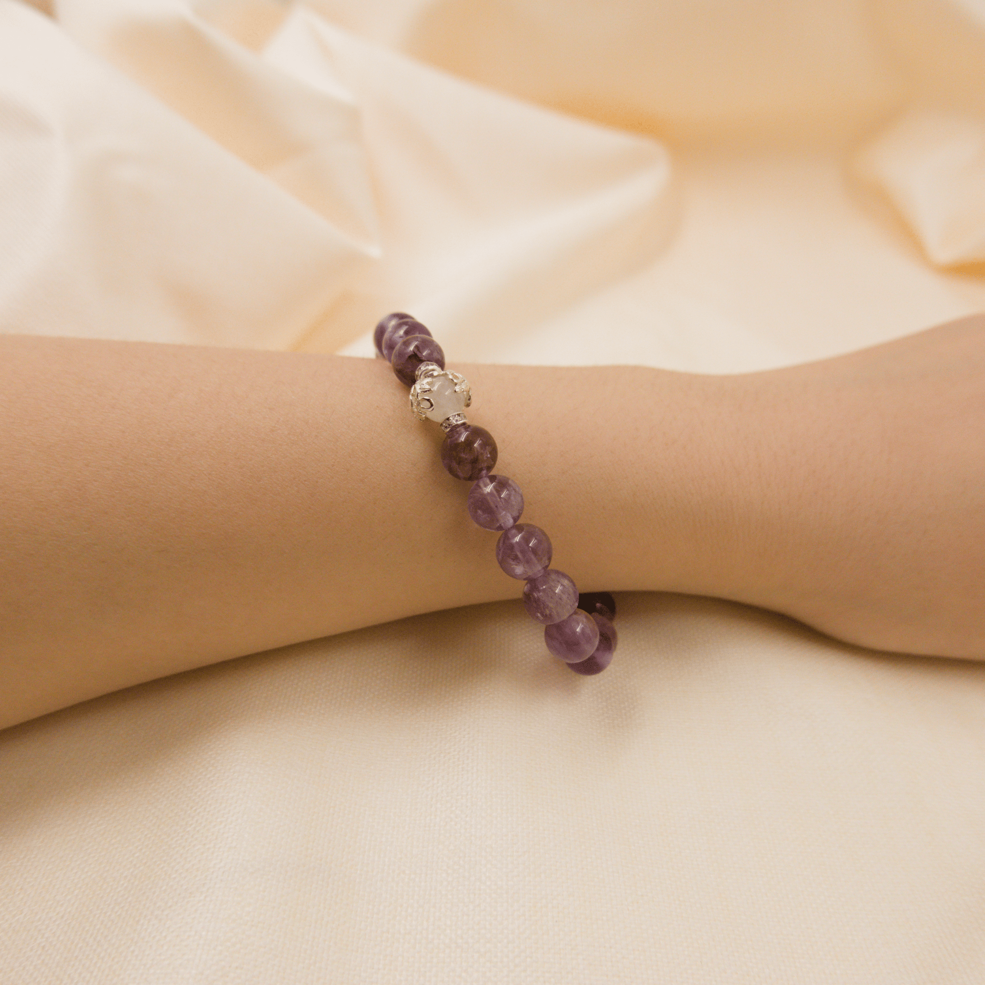 Phantom Amethyst Bracelet - Crystal Bracelet of Growth, Intuition & Transformation - To Eons