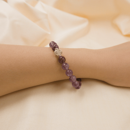 Phantom Amethyst Bracelet - Crystal Bracelet of Growth, Intuition & Transformation - To Eons