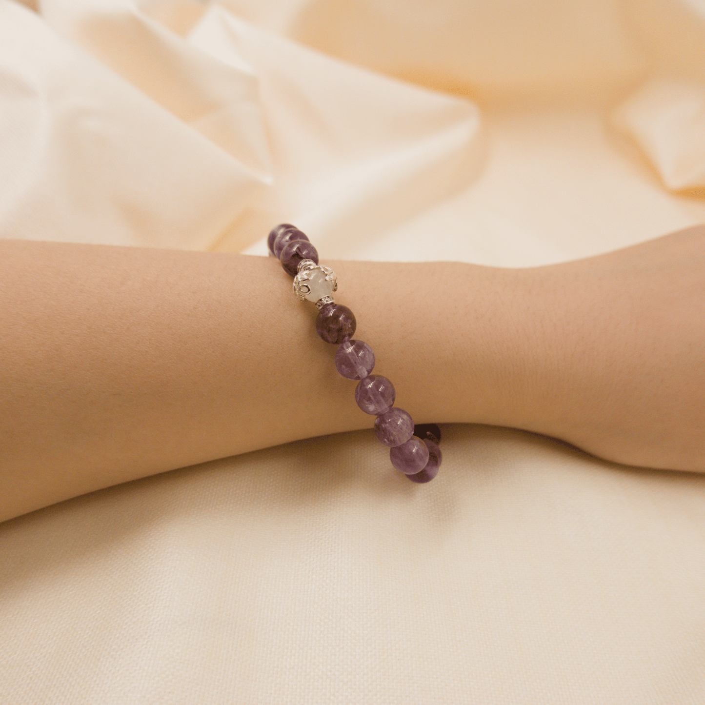 Phantom Amethyst Bracelet - Crystal Bracelet of Growth, Intuition & Transformation - To Eons