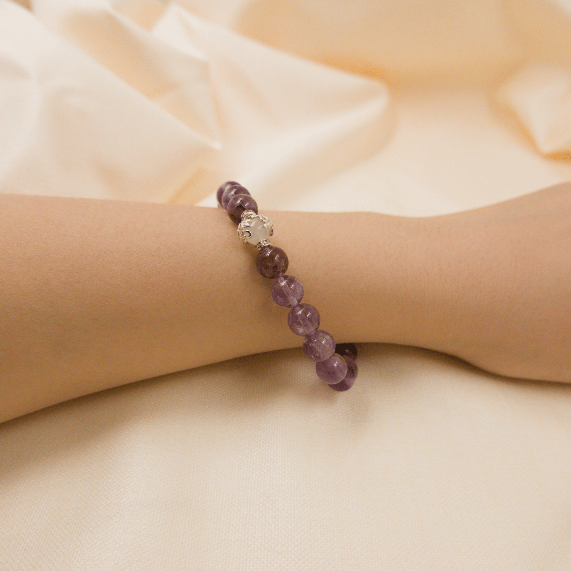 Phantom Amethyst Bracelet - Crystal Bracelet of Growth, Intuition & Transformation - To Eons