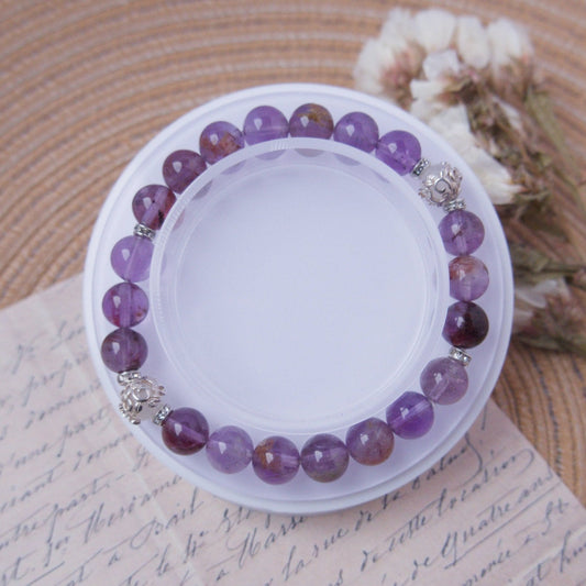 Phantom Amethyst Bracelet - Crystal Bracelet of Growth, Intuition & Transformation - To Eons