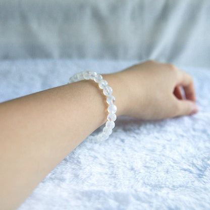 Rainbow Moonstone Bracelet - Crystal Bracelet for New Beginnings, Emotional Stability, and Inner Clarity - To Eons