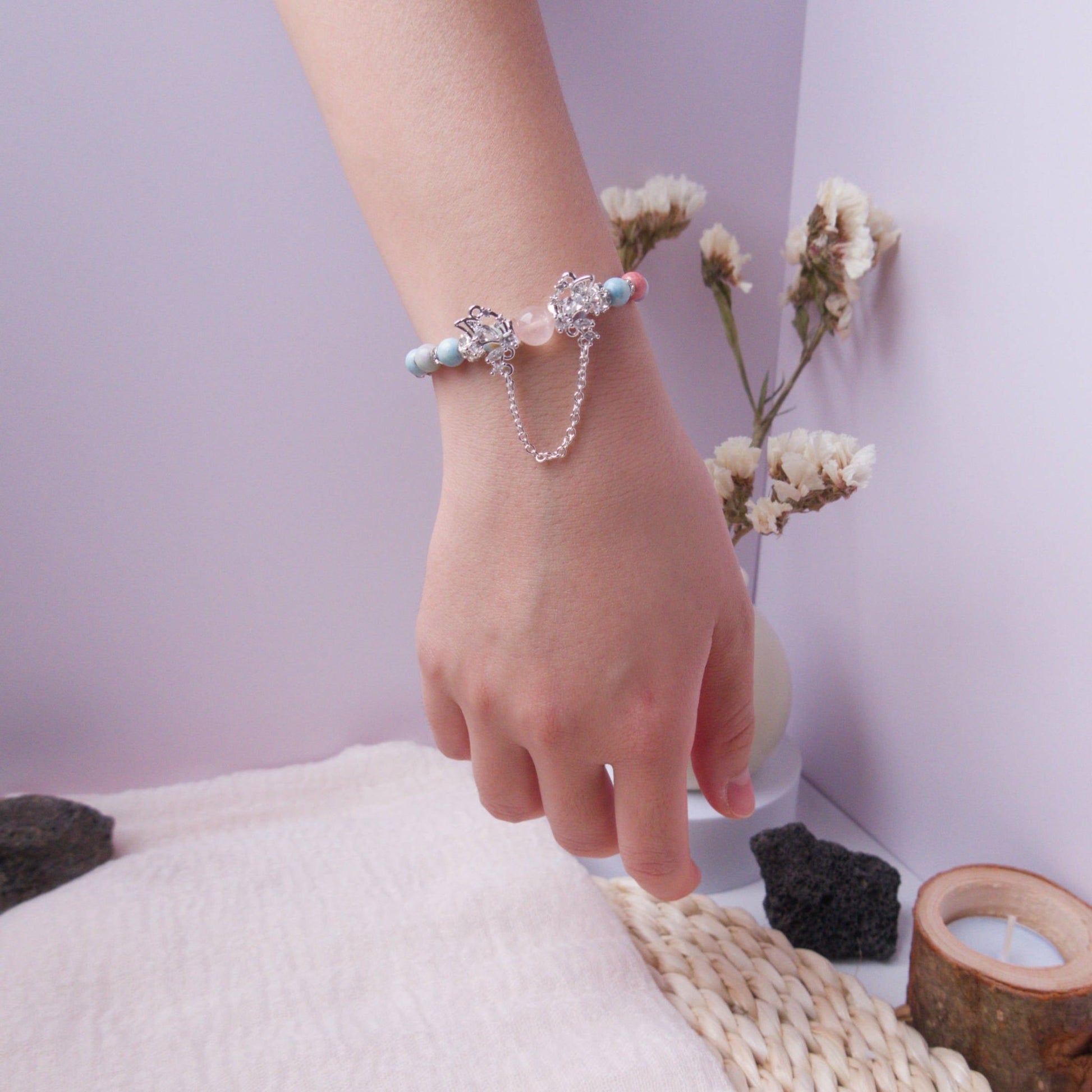 Rainbow Stone Bracelet - Crystal Bracelet for Joy, Wealth, and Self - Confidence - To Eons