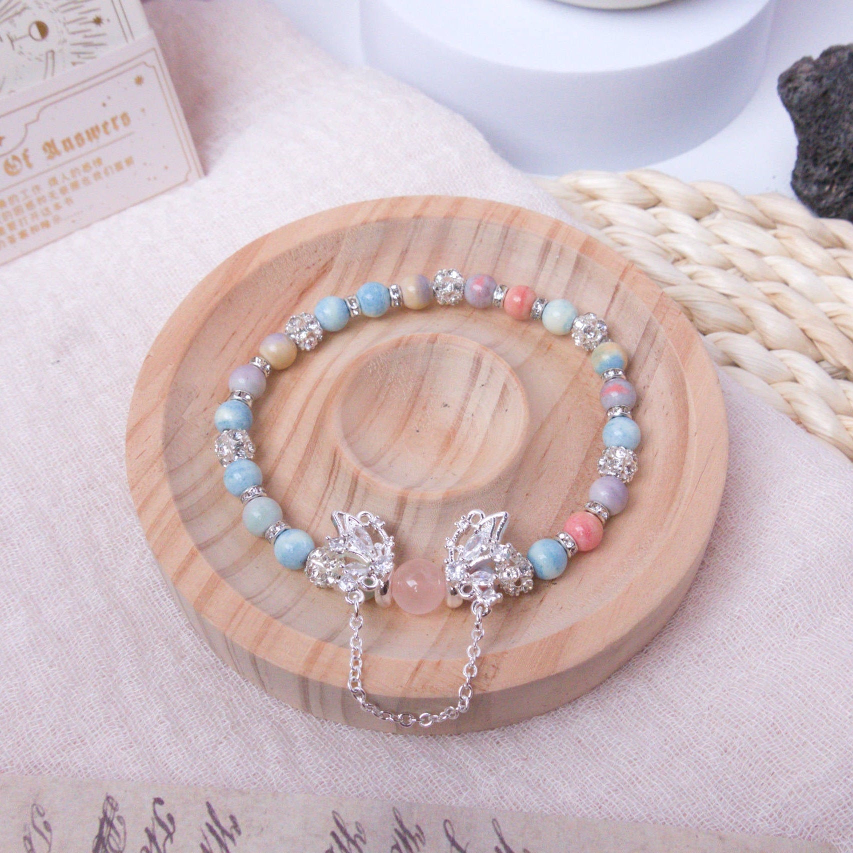 Rainbow Stone Bracelet - Crystal Bracelet for Joy, Wealth, and Self - Confidence - To Eons