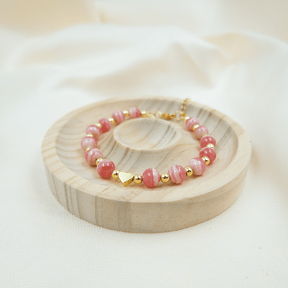 Rhodochrosite Bracelet – Crystal bracelet of Love, Compassion and Emotional Healing - To Eons