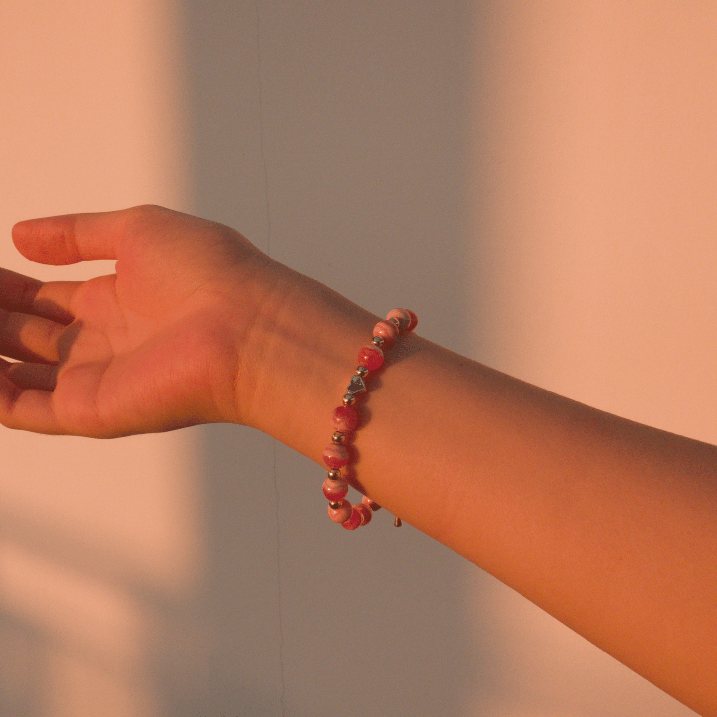 Rhodochrosite Bracelet – Crystal bracelet of Love, Compassion and Emotional Healing - To Eons