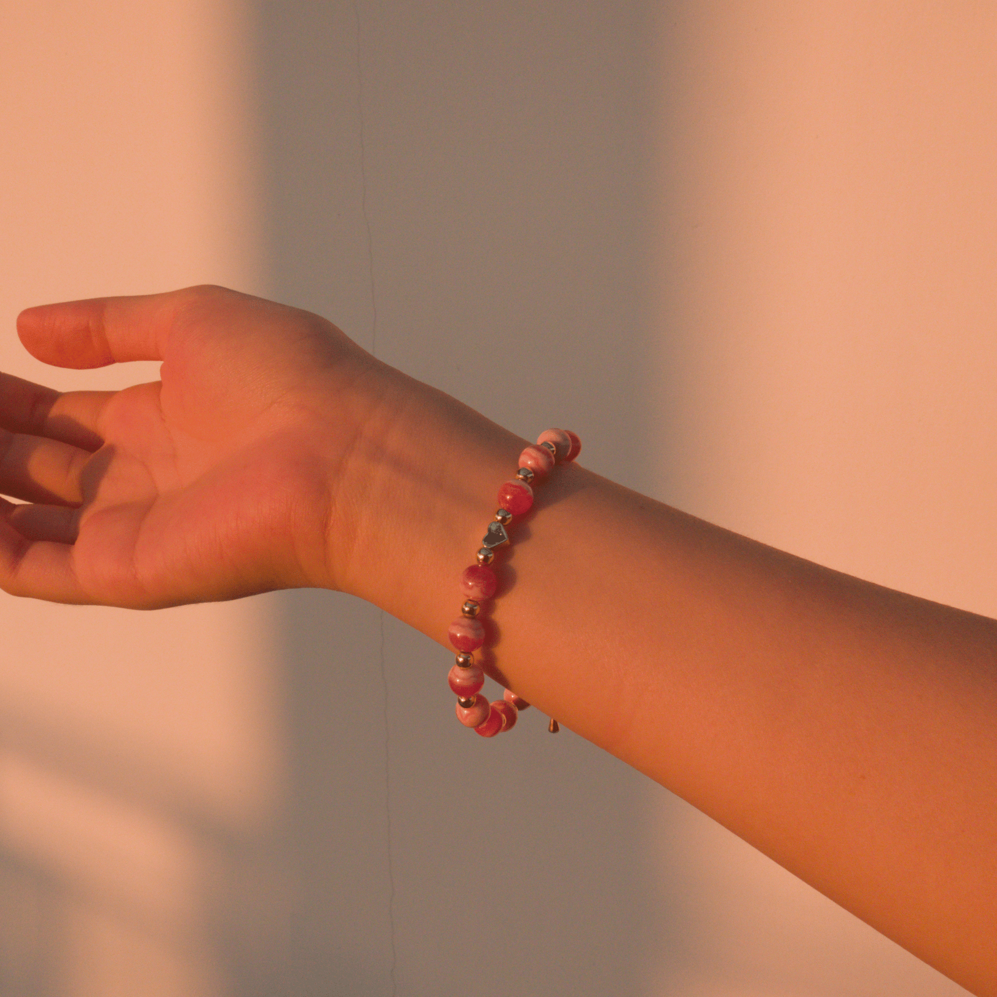 Rhodochrosite Bracelet – Crystal bracelet of Love, Compassion and Emotional Healing - To Eons