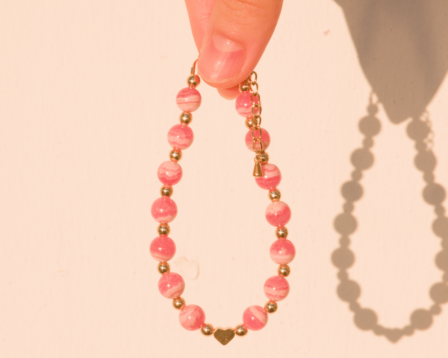 Rhodochrosite Bracelet – Crystal bracelet of Love, Compassion and Emotional Healing - To Eons