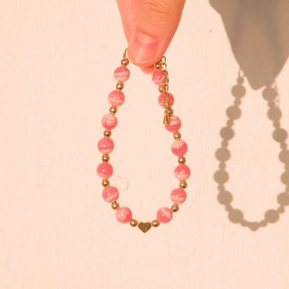 Rhodochrosite Bracelet – Crystal bracelet of Love, Compassion and Emotional Healing - To Eons