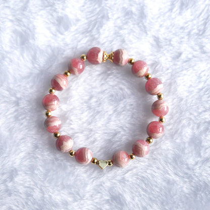 Rhodochrosite Bracelet – Crystal bracelet of Love, Compassion and Emotional Healing - To Eons